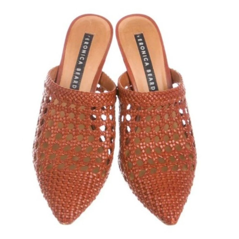 Veronica Beard Jaqlyn Basket Weave Mules